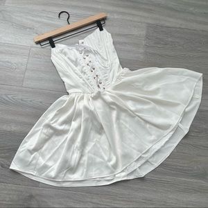 COPY - Satin Corset white dress